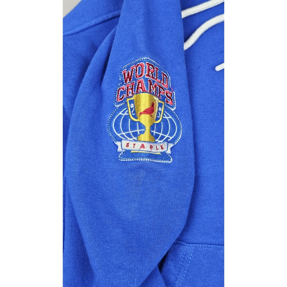 Staple Hoodie Mens XL Embroidered Full Zip Decatur AN3 Blue World Champs - Picture 4 of 7